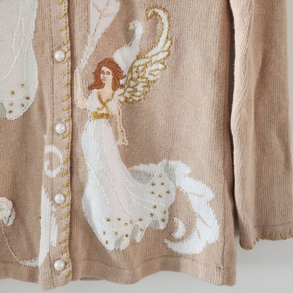 Storybook Knits Romantic Angels Cardigan‎ Top Sweater XS - Picture 3 of 5